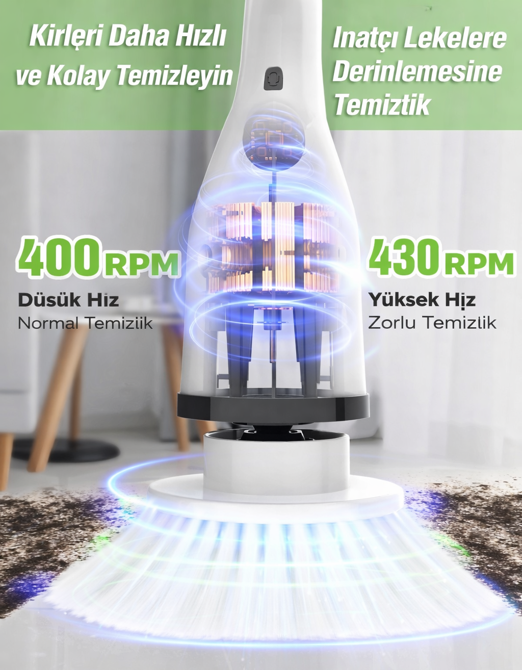 Effortless Clean™ Cordless Spin Scrubber