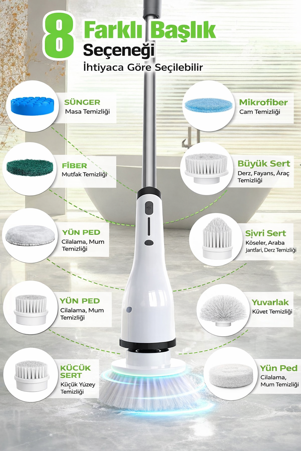 Effortless Clean™ Cordless Spin Scrubber